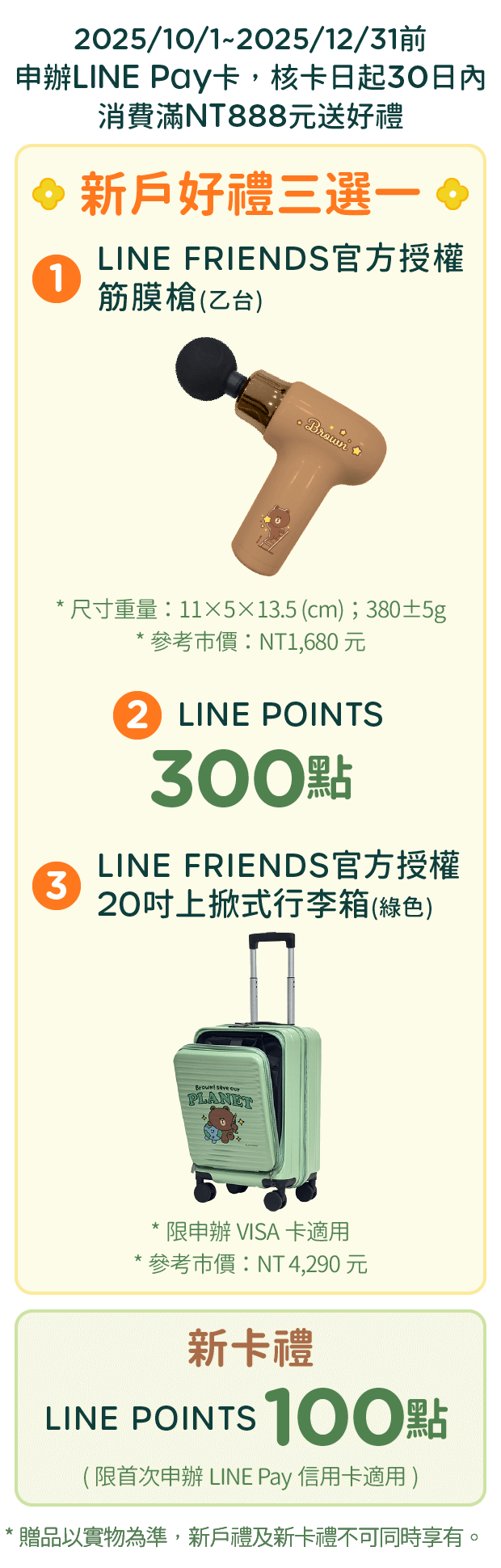 新卡/新戶禮