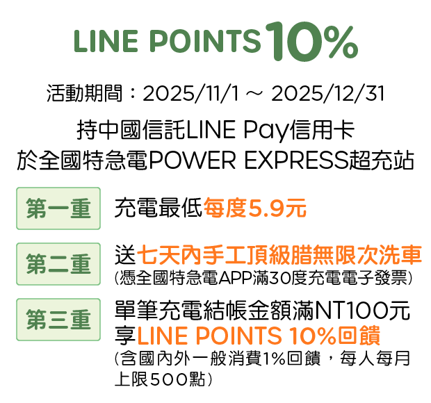 優惠資訊說明_全國特急電npcPowerExpress