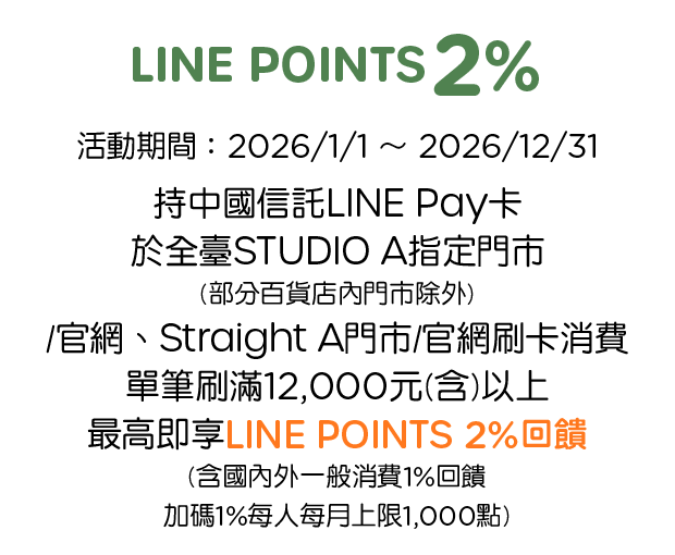 優惠資訊說明_STUDIO A