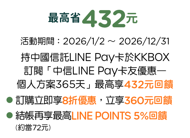 優惠資訊說明_KKBOX